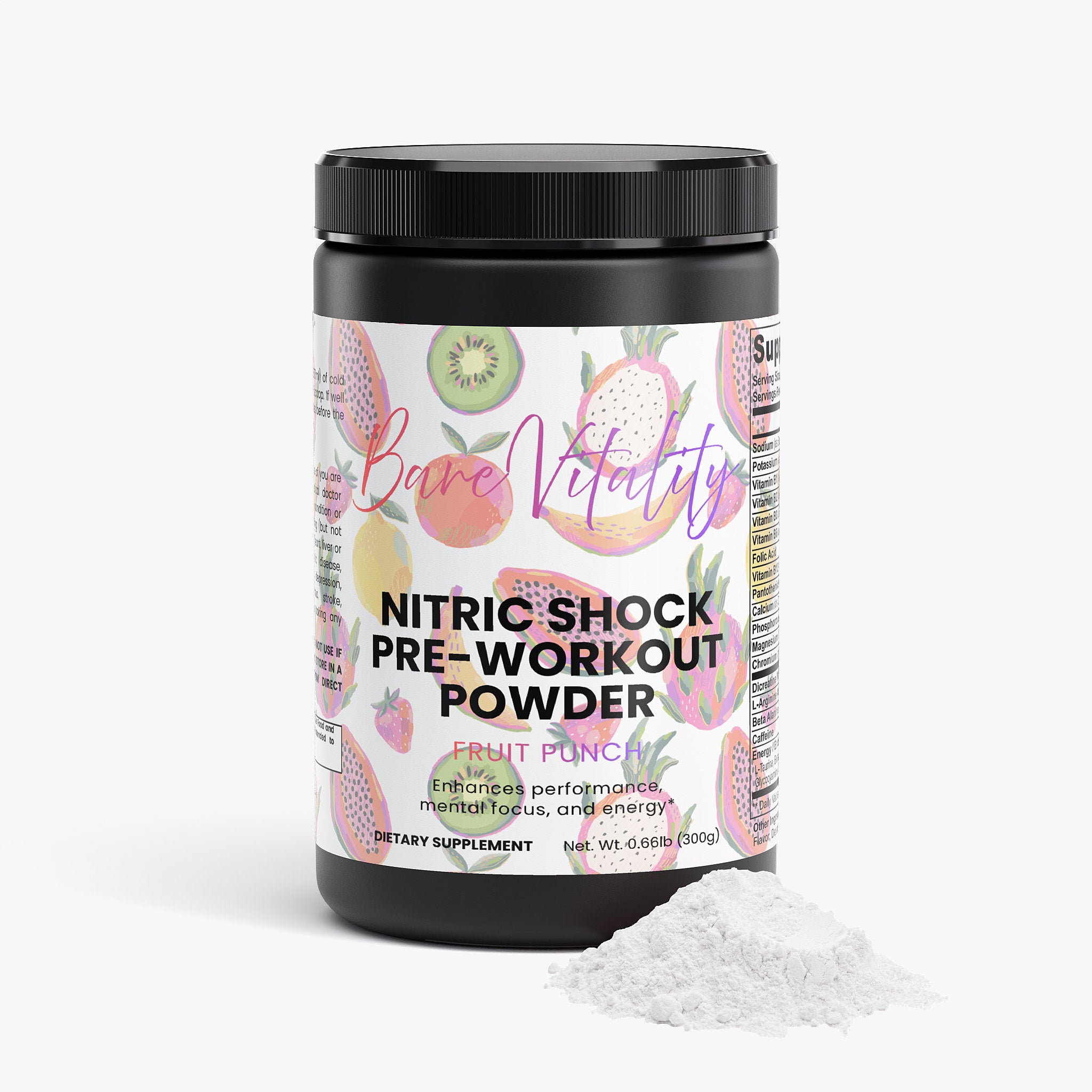 Nitric Shock Pre-Workout Powder (Fruit Punch)