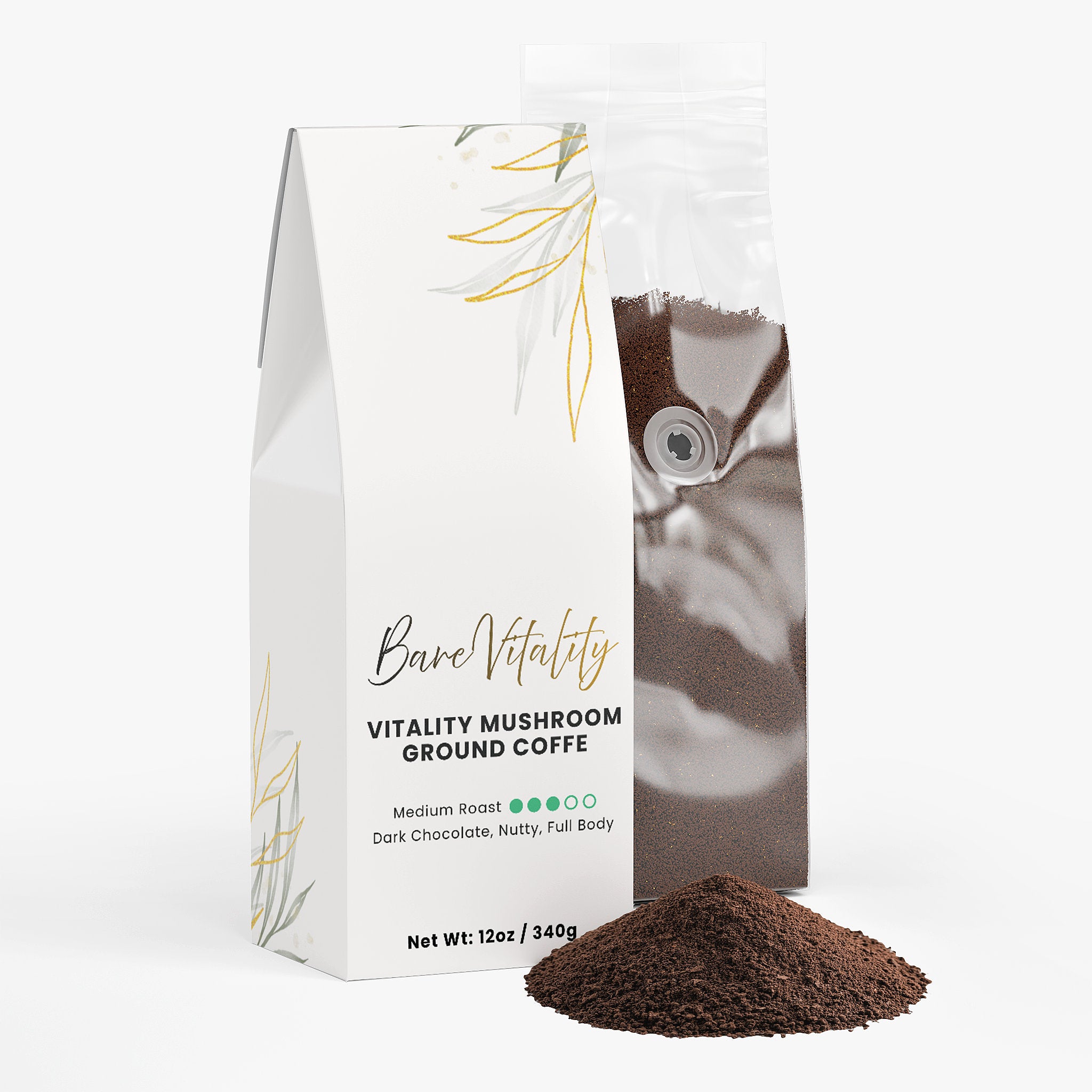 Vitality Mushroom Coffee (Medium Roast)