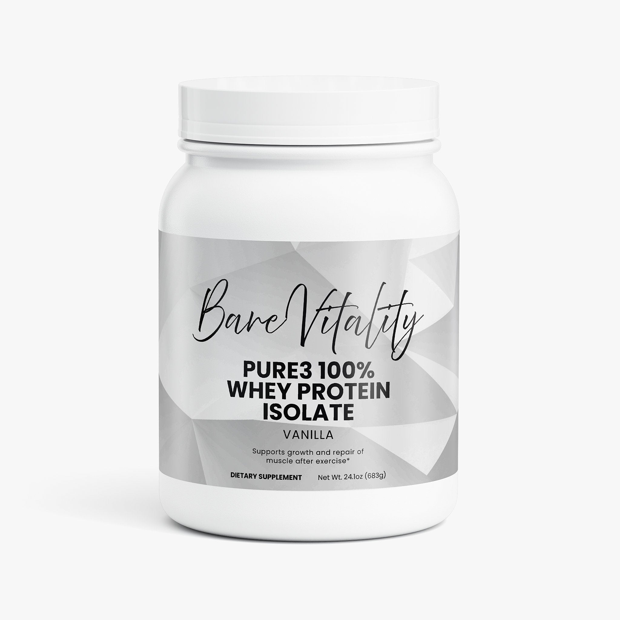 Pure3 100% Whey Protein Isolate (Vanilla)