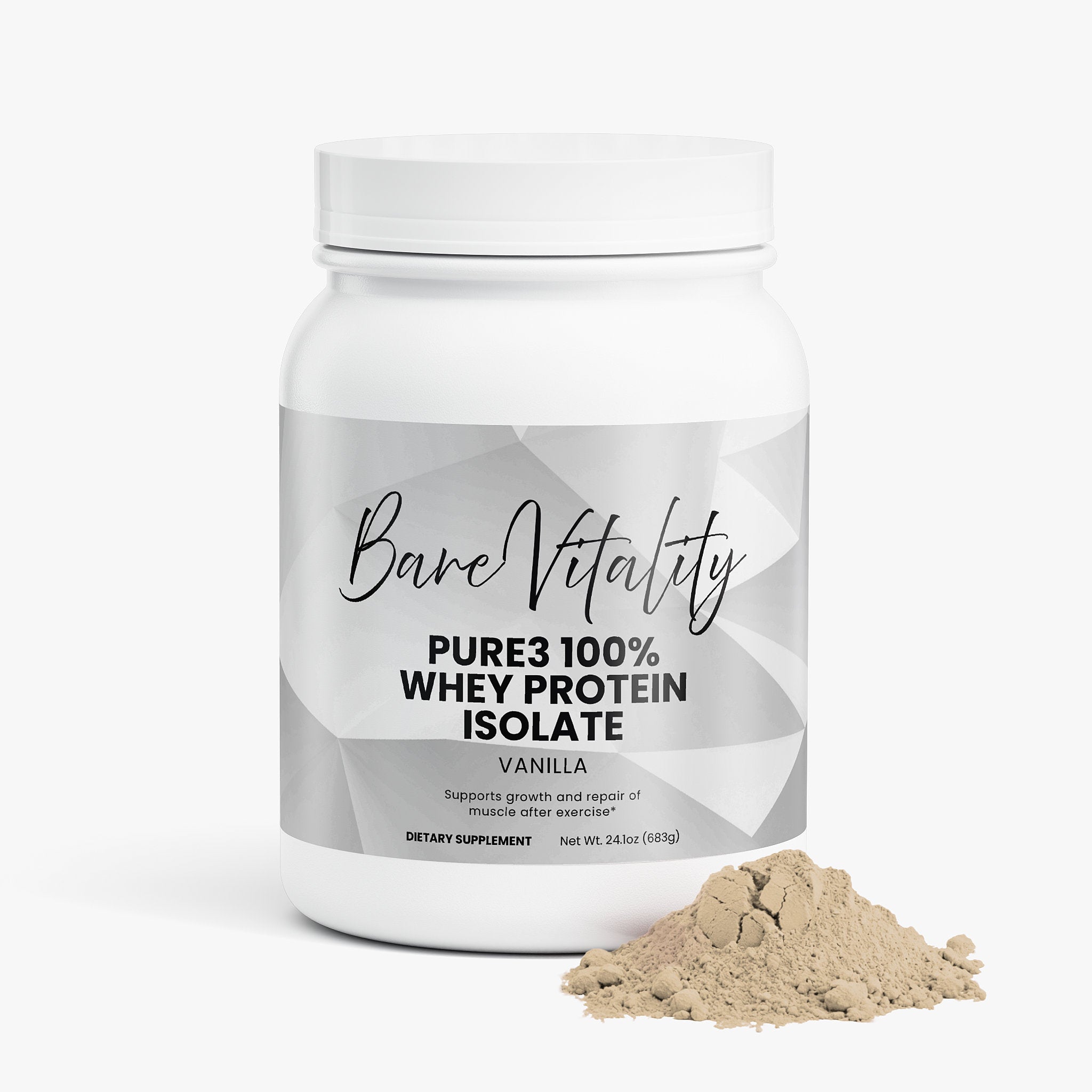 Pure3 100% Whey Protein Isolate (Vanilla)
