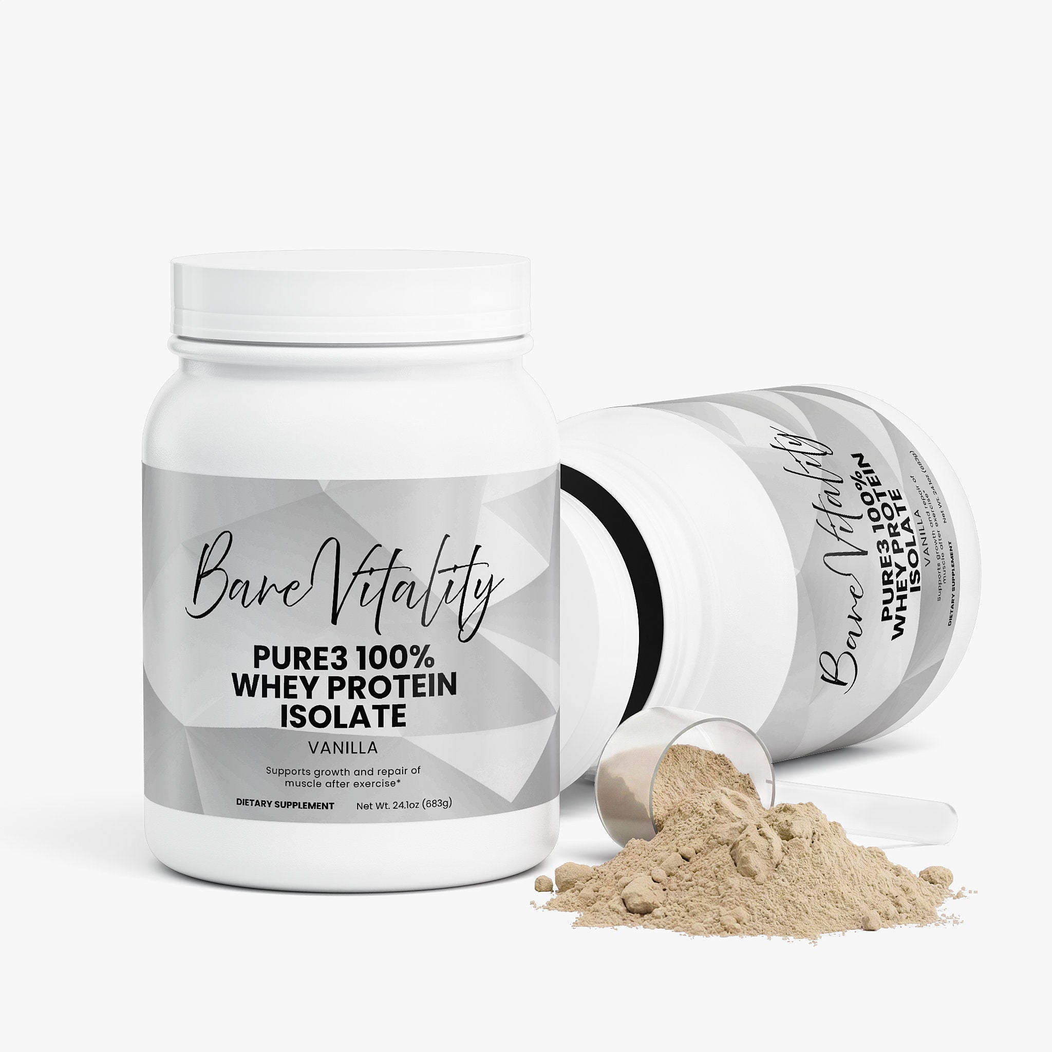 Pure3 100% Whey Protein Isolate (Vanilla)